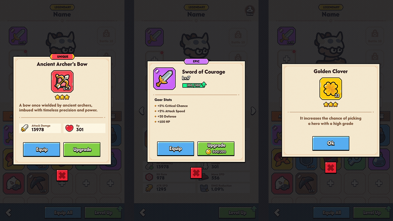 Minimal game interface light design for GUI Pro by LAYERLAB Shop, featuring sleek visual elements and PSD file for customization.