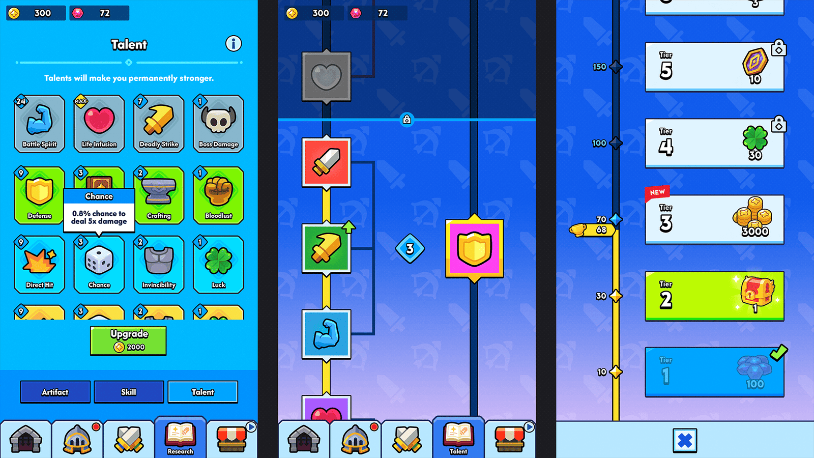 Minimal blue game interface design by LAYERLAB Shop for GUI Pro, featuring clean layout and customizable PSD files.