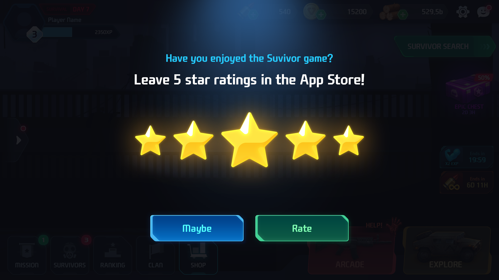 LayerLab Shop GUI Pro Survival Clean interface screenshot showing clean design elements and interface layout.