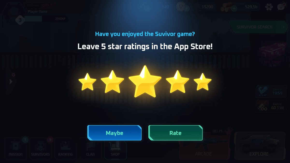 LayerLab Shop GUI Pro Survival Clean interface screenshot showing clean design elements and interface layout.
