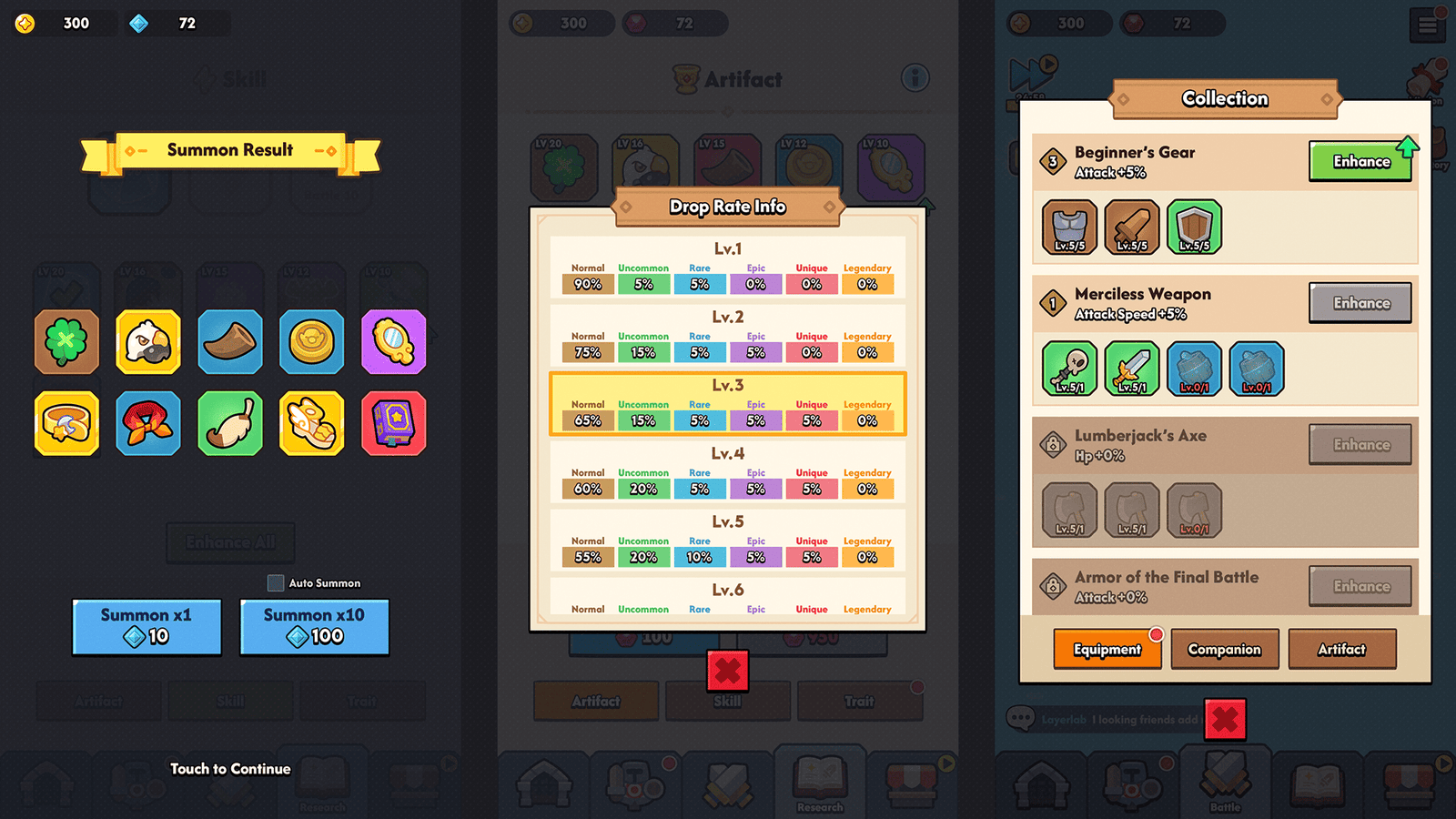 Minimal game interface light design by GUI Pro from LAYERLAB Shop, featuring sleek visual elements and customizable PSD layers.