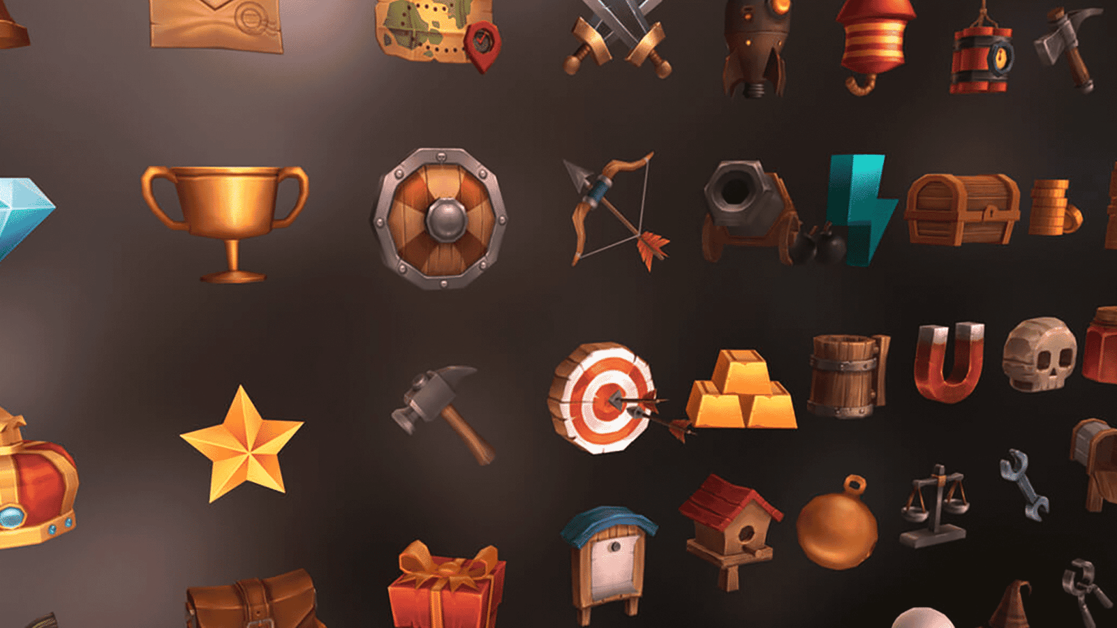 3D RPG 50 Set2 props by LAYERLAB Shop featuring detailed fantasy-themed 3D models for gaming and tabletop projects