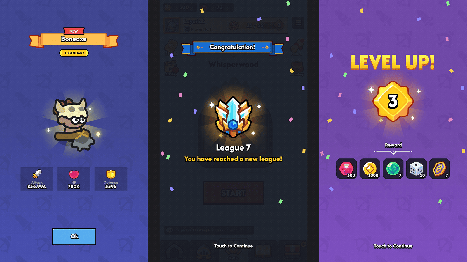 Minimal game interface GUI Pro by LAYERLAB Shop, featuring sleek design elements and customizable PSD layers for game development.