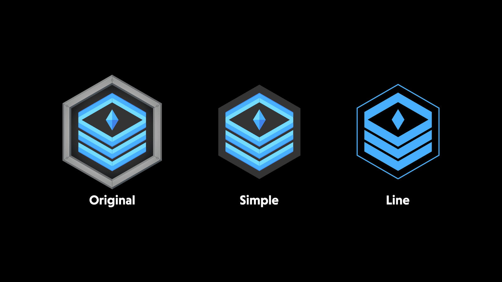 Set of 2D space rank icons by LAYERLAB Shop, featuring various celestial symbols and badges for space-themed designs.