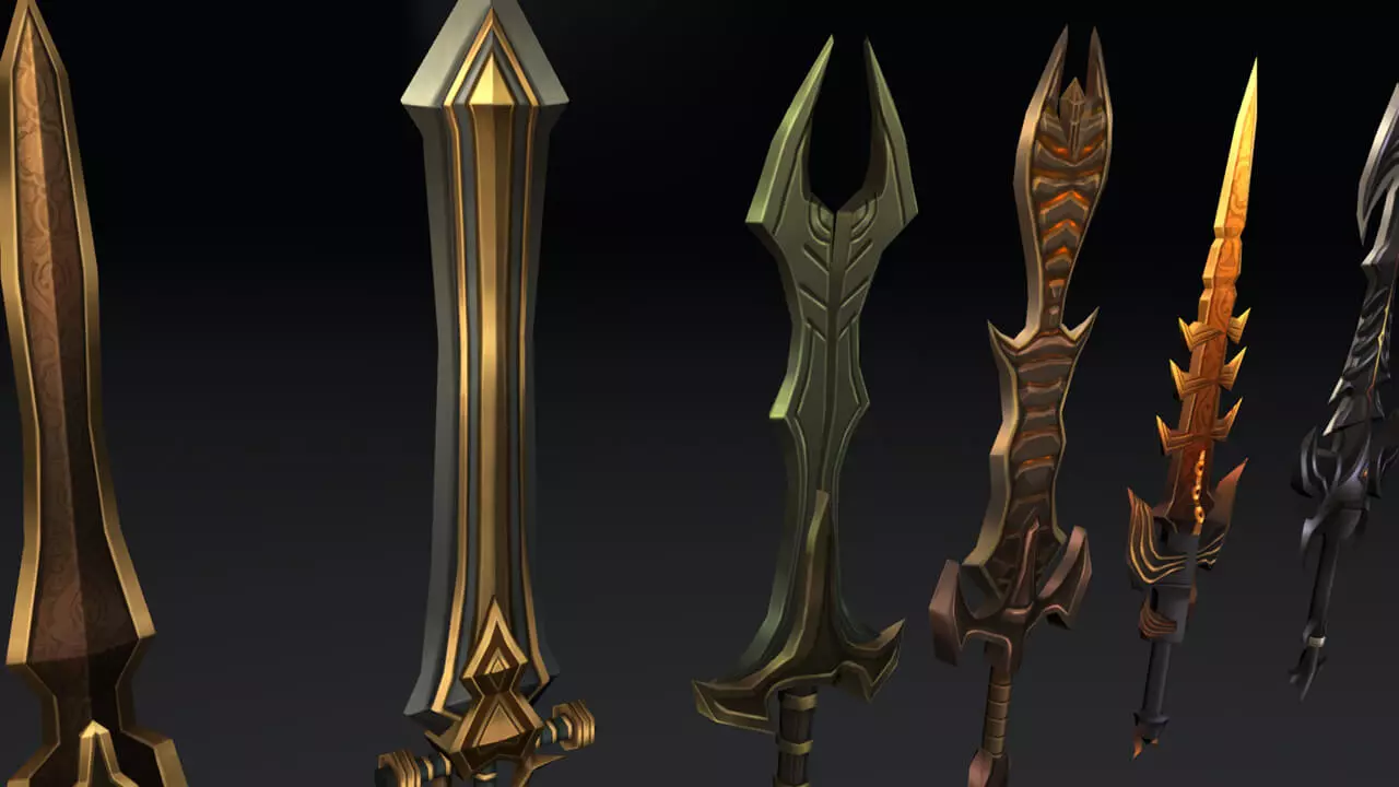 3D weapon prop from LAYERLAB Shop, detailed 3D model with realistic design, ideal for gaming or creative projects.