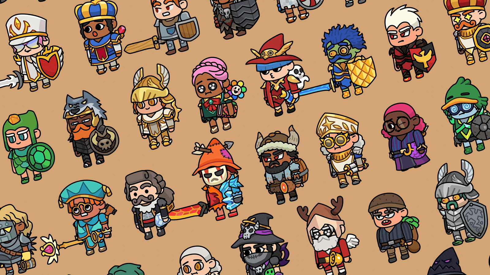 Colorful 2D fantasy character illustration created by LAYERLAB Shop's 2D Art Maker, featuring detailed armor and magical elements.