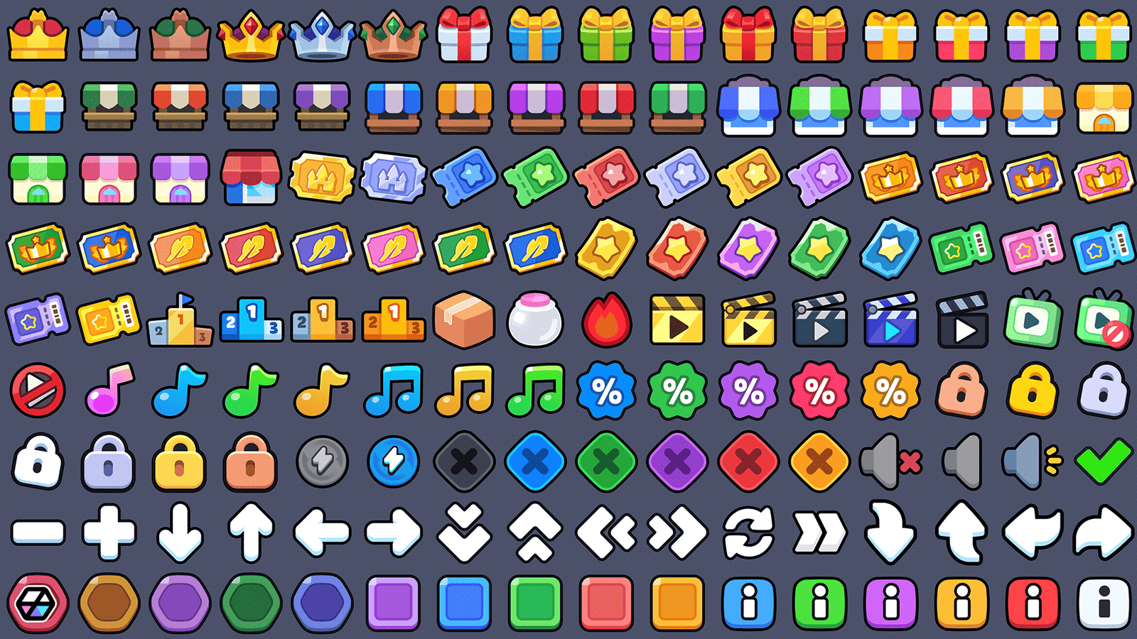 Casual game icon pack by LayerLab featuring economy icons