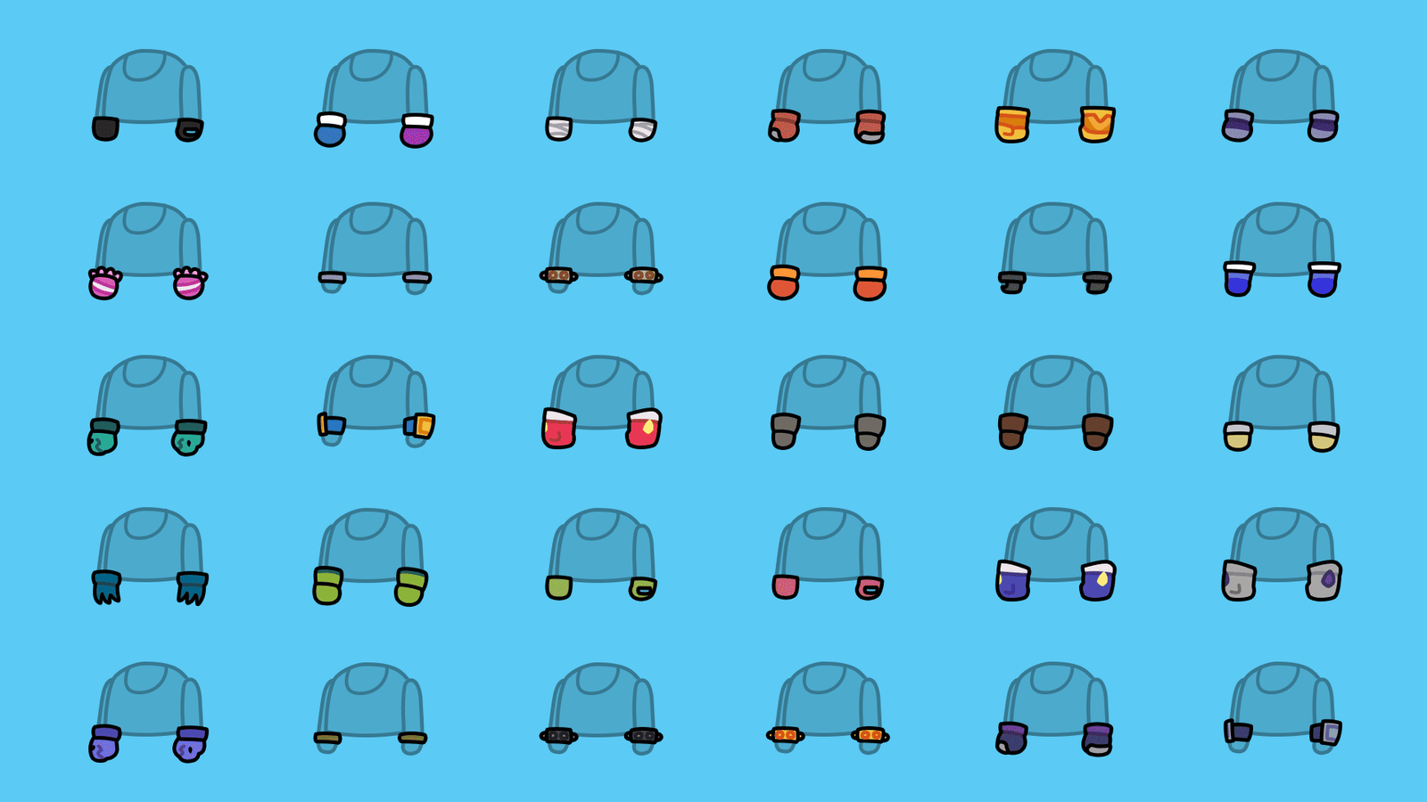 Casual character created with 2D Art Maker by LAYERLAB Shop, showcasing a colorful, stylized cartoon-style character illustration.