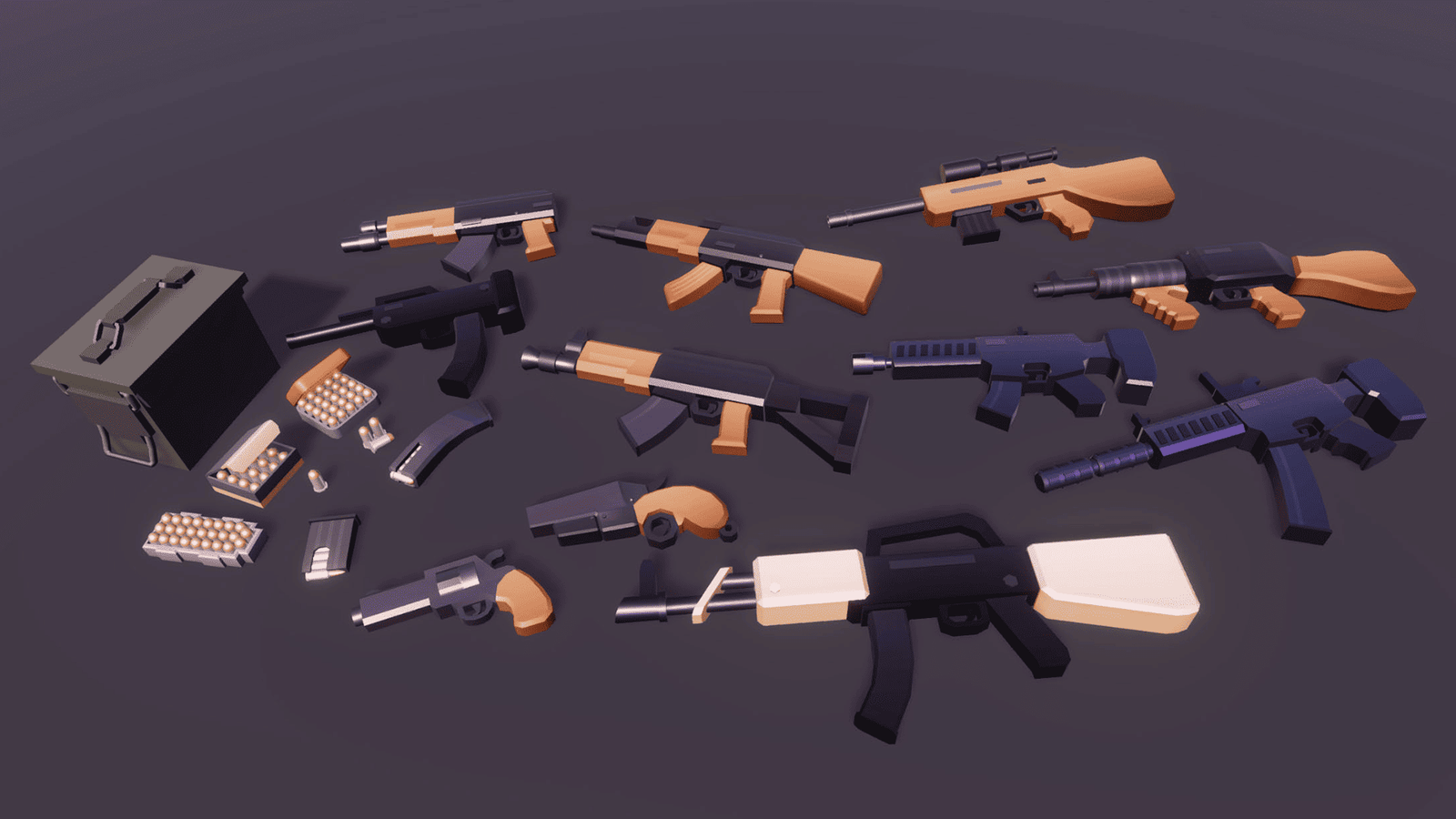 3D casual survival props by LAYERLAB Shop, featuring realistic survival gear and accessories in a detailed 3D render.