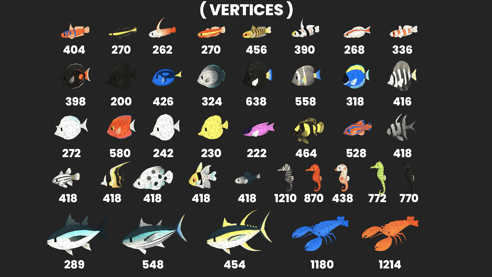 Colorful 3D fish character from LAYERLAB Shop, detailed digital 3D model with vibrant scales and fins.