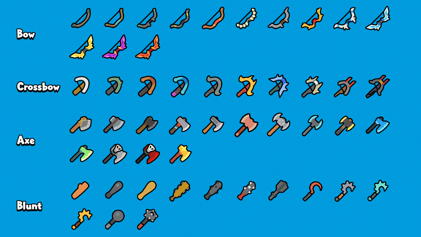 2D Minimal Character Maker by LAYERLAB Shop featuring colorful, geometric cartoon characters with simple shapes and expressive faces.