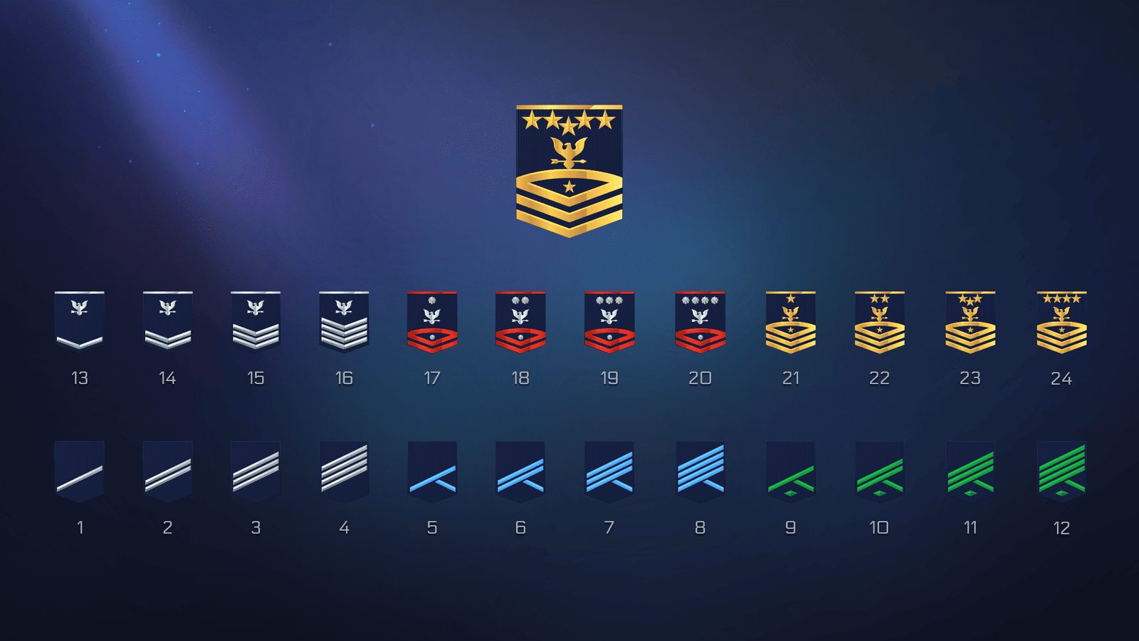 LayerLab Shop 2D icons set featuring 150 space-themed rank icons with various designs on a dark background.