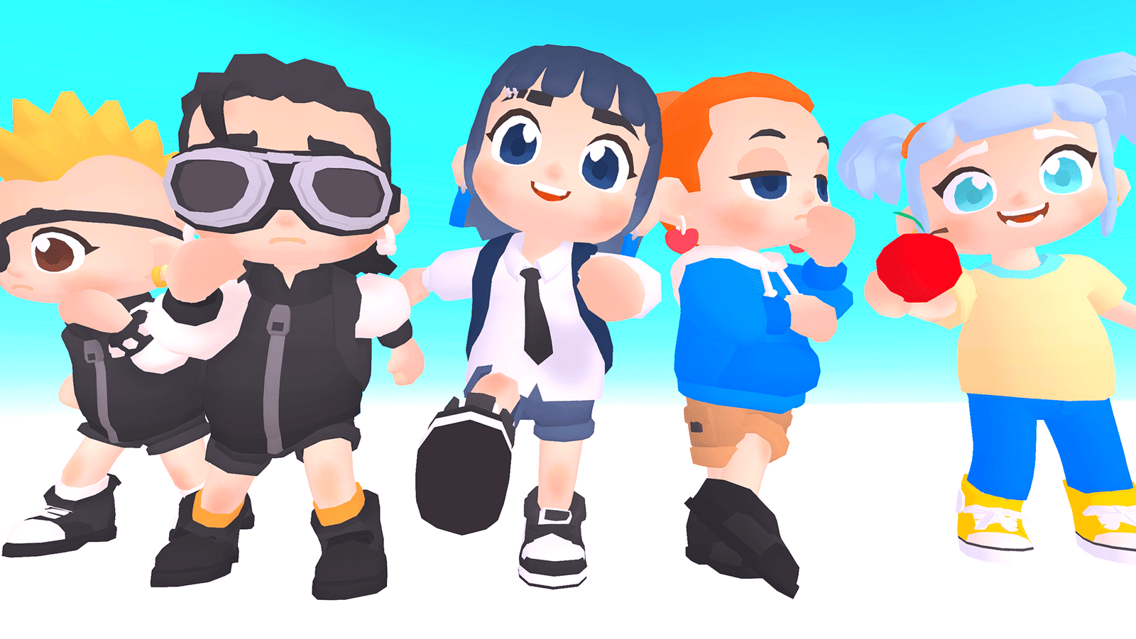 3D casual character model from LAYERLAB Shop's 3D Characters Pro collection, featuring a modern, relaxed pose and detailed design.