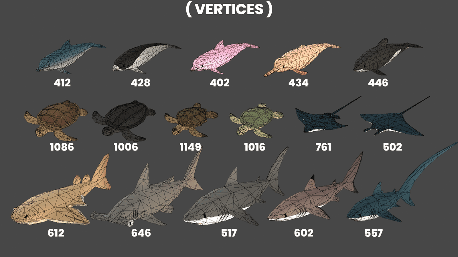 3D fish character model from LAYERLAB Shop, detailed colorful aquatic creature for digital design or animation projects.