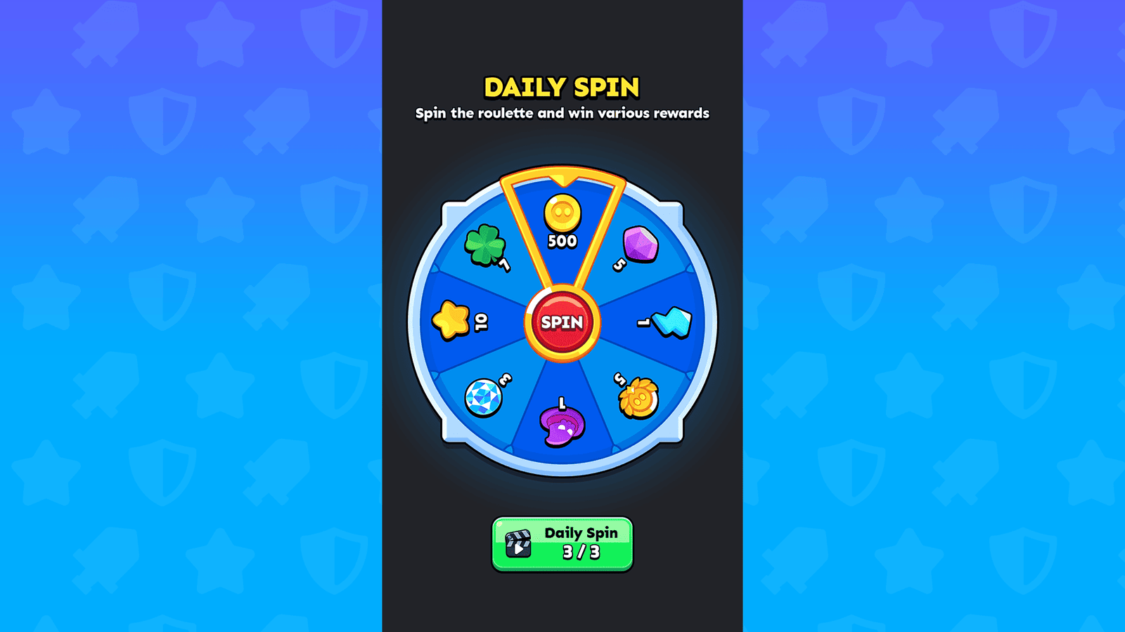 LAYERLAB Shop GUI Super Casual Roulette interface showing colorful game wheel and control buttons on a sleek digital display.