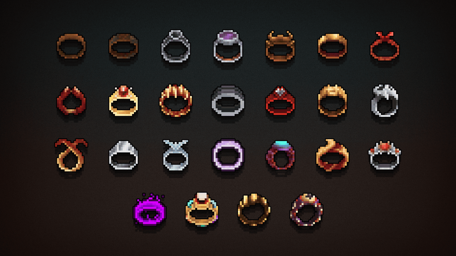 2D pixel RPG icon set featuring colorful game character and item icons by LAYERLAB Shop, perfect for gaming projects.