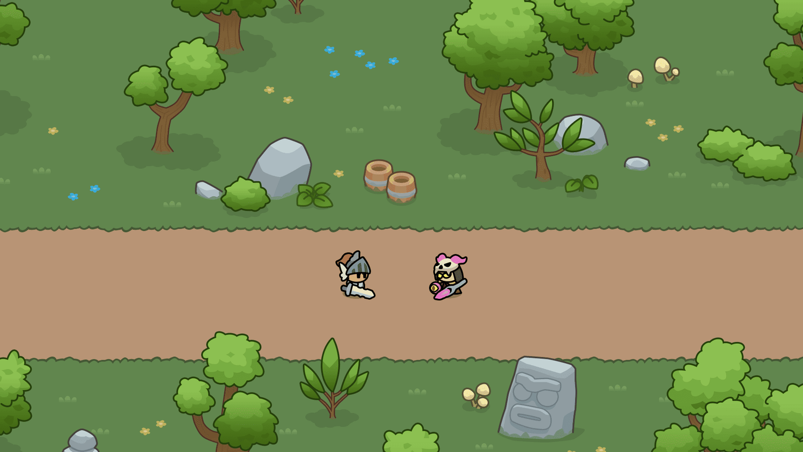 2D minimal forest environment prop by LAYERLAB Shop, featuring a simple forest scene with trees and natural elements.