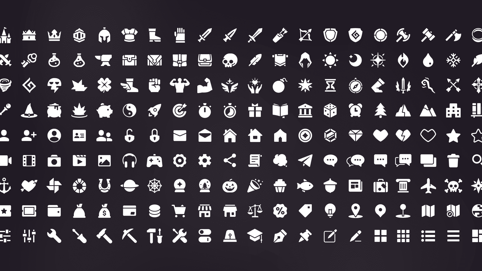 Screenshot of LAYERLAB Shop's 2D Icons Picto Pack showcasing a variety of colorful, flat icon illustrations for digital design.