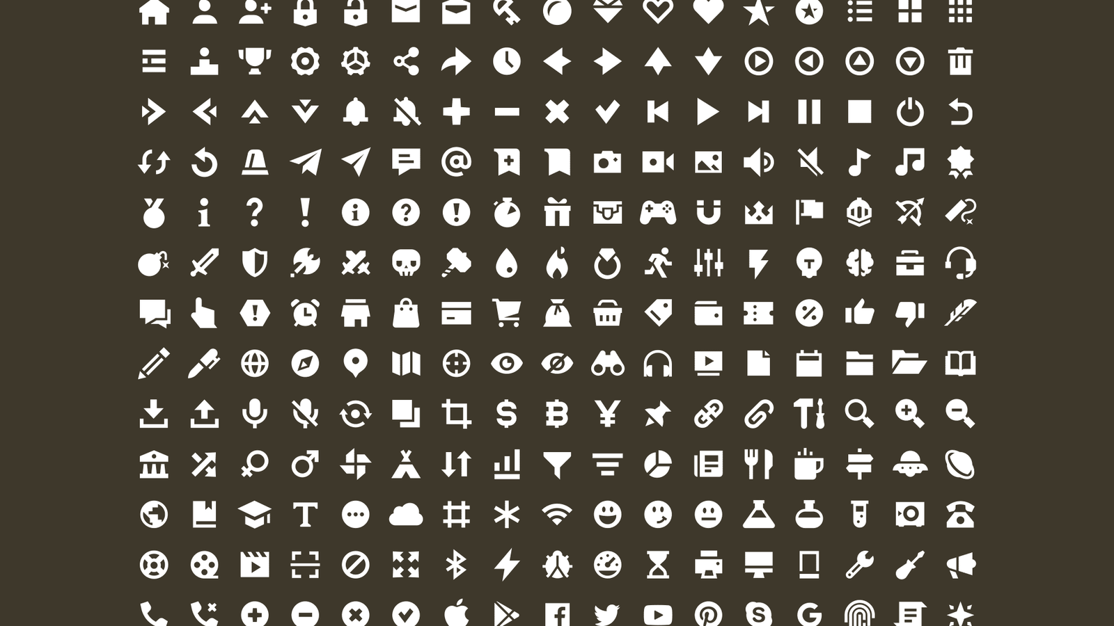 Collection of 2D icons from the Picto Pack by LAYERLAB Shop, featuring various simple and modern pictogram designs.