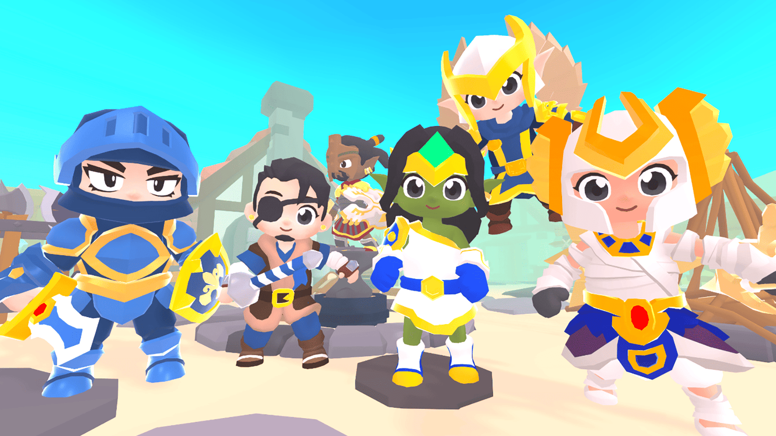 3D hero character from LAYERLAB's Core Vol.1 collection, detailed design with vibrant costume and dynamic pose.