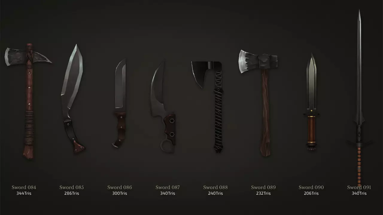 3D weapon prop labeled "Weapon 100" by LAYERLAB Shop, detailed digital 3D model for creative projects.