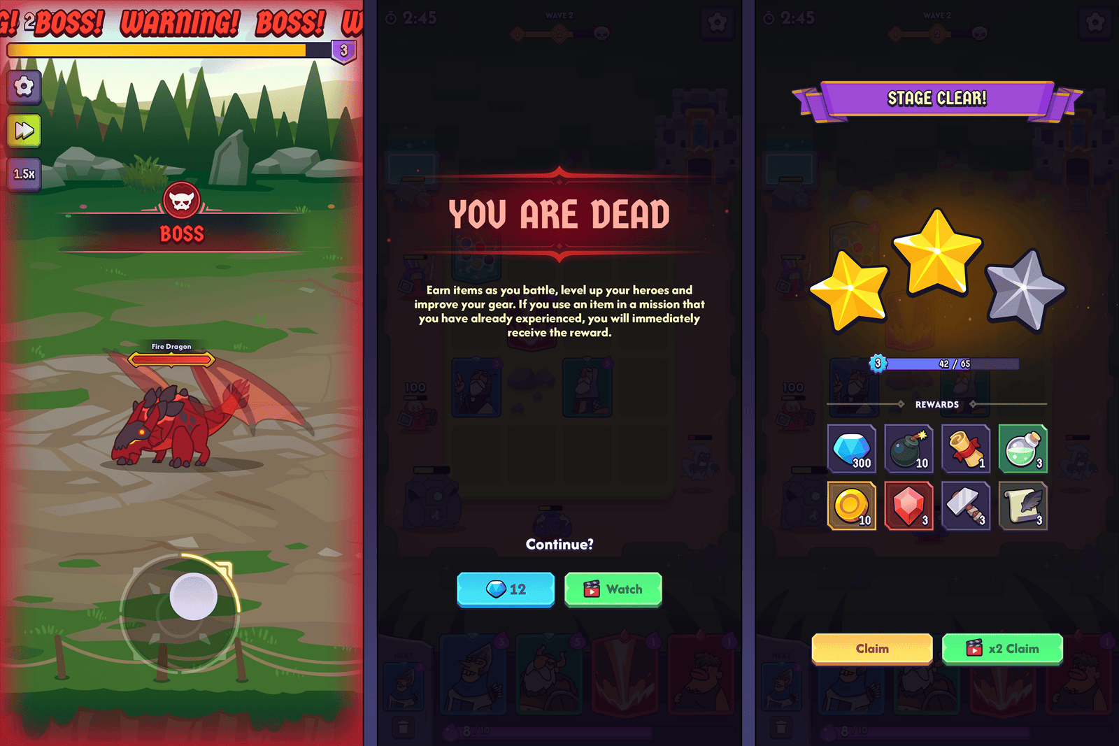 Fantasy hero interface UI by LAYERLAB Shop, featuring vibrant fantasy character artwork with detailed interface elements.