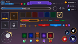 Fantasy RPG mobile game GUI components showing level bar, progress bar, buttons, skill icons, and in-game HUD elements for Unity and Unreal UI design, Layerlab, store.layerlab