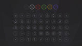 Neon GUI interface button line from LAYERLAB Shop, featuring vibrant neon-style digital design and sleek interface elements.