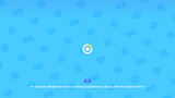 Blue loading screen with heart and star patterns, circular progress icon, and game tip text for casual life simulation game, Layerlab, store.layerlab