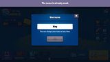 Screenshot of GUI Pro casual game interface popup, showing in-game menu design by 내 스토어 with colorful elements and navigation buttons.