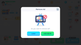GUI Pro simple casual interface popup window with ad removal option, designed by LAYERLAB Shop.