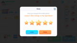 GUI Pro simple casual interface popup window from LAYERLAB Shop, showing rating options with a clean, modern design.