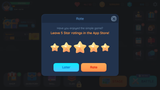 LayerLab GUI Pro simple casual interface popup screen, featuring rating options and clean design elements.