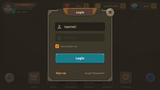 LayerLab Shop GUI interface login screen featuring the Stone theme with sleek design elements and user login fields.