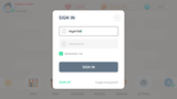 LAYERLAB Shop GUI Mono Round interface login screen with circular design and sleek modern layout.