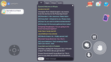 Full chat window with colorful text channels and player messages in casual life simulation game interface. Layerlab, store.layerlab