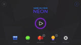 Neon-themed GUI interface by LAYERLAB Shop with vibrant colors and modern digital design elements.