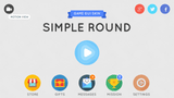 Simple round GUI interface design by LAYERLAB Shop, featuring clean, minimalistic visual elements for user-friendly navigation.