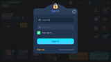 Simple casual interface screenshot for GUI Pro by LAYERLAB Shop, showing sign-in screen with login fields and minimal design.