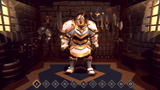 3D fantasy character model by LAYERLAB Shop featuring detailed armor and mythical design, suitable for digital art and gaming.