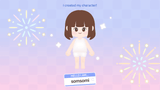 Character selection screen from LAYERLAB Shop's GUI Life Game interface, showing animated character options and results.