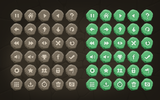 DarkStone GUI interface button by LAYERLAB Shop, small dark gray button with subtle design details.