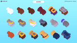 3D fantasy character gloves from LAYERLAB Shop's 3D Characters Pro collection, featuring detailed textures and vibrant colors.