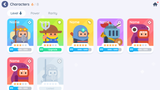 Simple casual GUI interface by LAYERLAB Shop, featuring character list layout with clean design and user-friendly elements.
