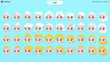 3D fantasy character with detailed hair model from LAYERLAB Shop's 3D Characters Pro collection, showing intricate hairstyle.