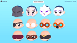 3D fantasy character wearing a detailed mask and eyewear, part of LAYERLAB Shop's 3D Characters Pro collection.