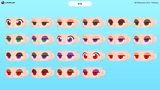 Close-up of a detailed 3D fantasy character eye from LAYERLAB Shop's 3D Characters Pro collection.