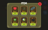 Cartoon military-themed interface design by LAYERLAB Shop, featuring military icons and graphics for GUI customization.