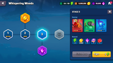 GUI Pro casual game interface by 내 스토어, showing a stage select screen with multiple levels and colorful design elements.