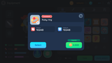 LayerLab GUI Pro simple casual interface with popup equipment detail screen, showcasing clean design and user-friendly layout.